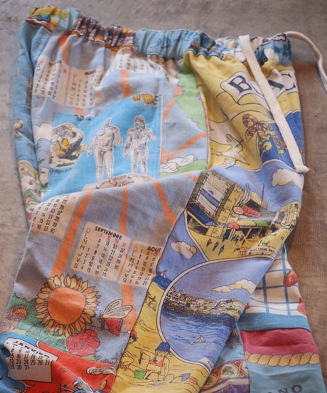 "Mr.RemakeMan."Vintage Tapestry Remake Easy Pants.③[Size:2(M)]