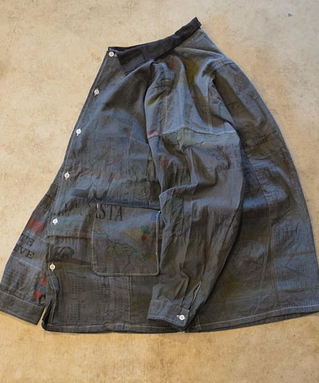 "Mr Remake man"Used Tapestry Remake Shirts[Size:3(L)]