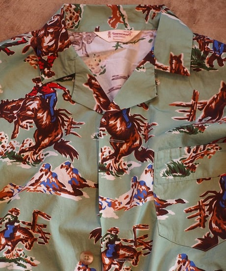 "TOWN CRAFT"PAJAMA PRINTED JACKET