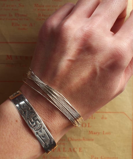 "NAVAJO"Sterling Liquid Silver Bracelet