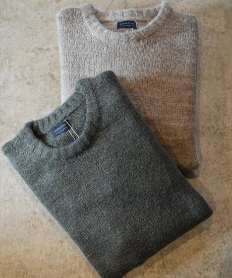"MODEM DESIGN" Mohair Mix Crew Knit