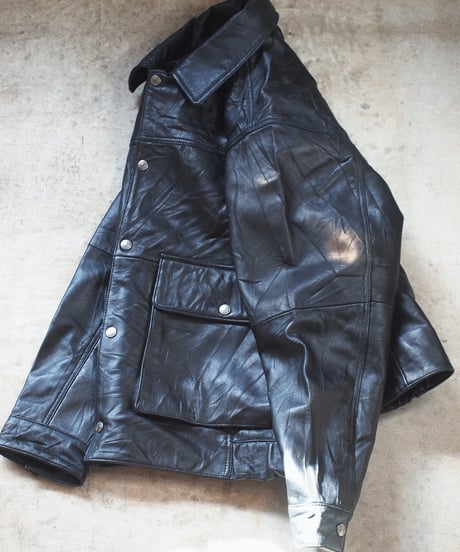 "MODEM DESIGN" Recycle Leather Jacket