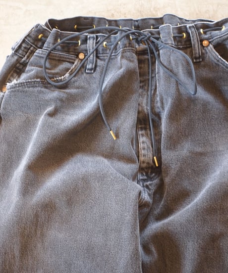"KOUHEI TERRAI" Remake Cord Pants[Black Denim①]