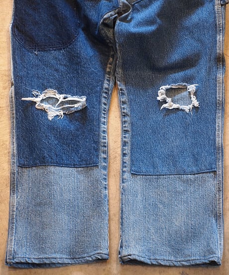 "SUNNY SIDE UP" Re Denim Painter Pants