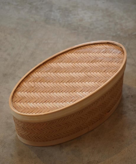 "hint hint"Oval Bamboo Box(3 Size One Set)