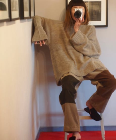 "MODEM DESIGN" Mohair Mix Crew Knit
