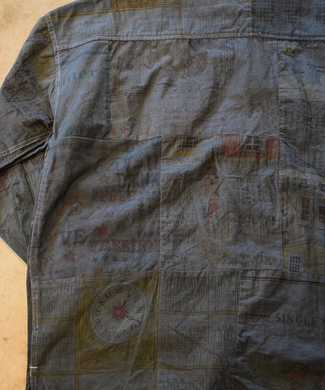 "Mr Remake man"Used Tapestry Remake Shirts[Size:3(L)]
