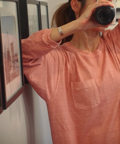 "GOOD ON" L/S POCKET TEE MAXI ONE PIECE