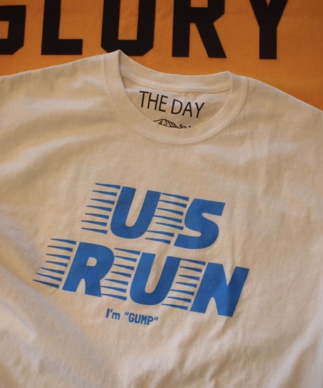 "THE DAY ON THE BAECH" Cut Off Shorts Sleeve Tee(US RUN I am GUMP)