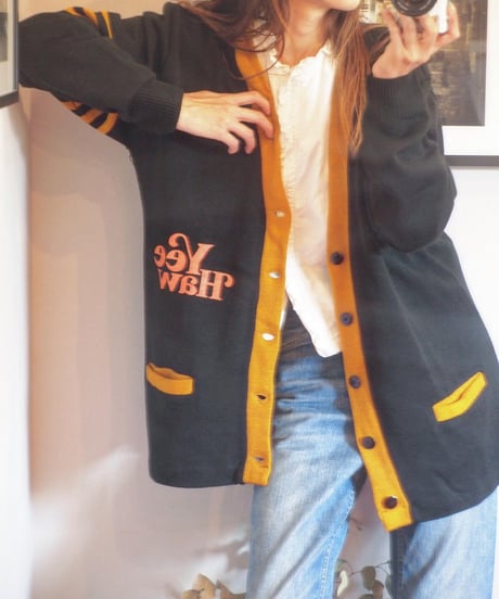 "THE DAY ON THE BEACH" Lettered Cardigan