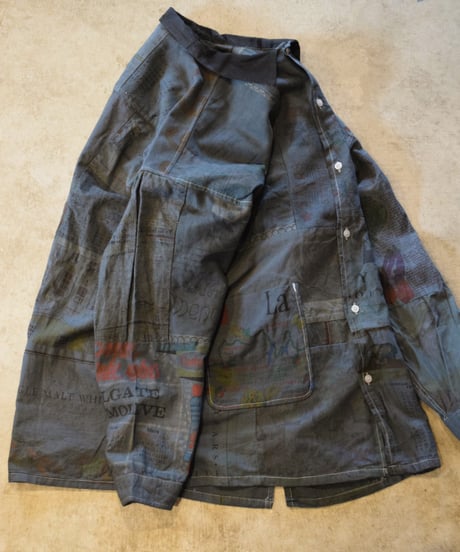 "Mr Remake man"Used Tapestry Remake Shirts[Size:3(L)]