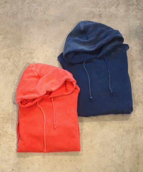 "GOOD ON" Vintage Dye Ranglan Hood Sweat