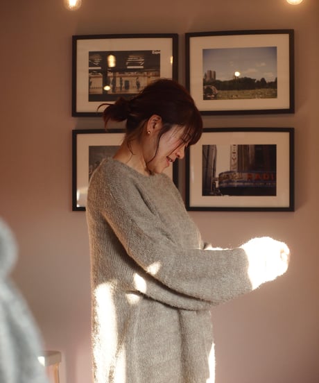 "MODEM DESIGN" Mohair Mix Crew Knit