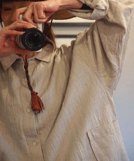 "MODEM DESIGN" Cotton×Linen Long Sleeve Shirts