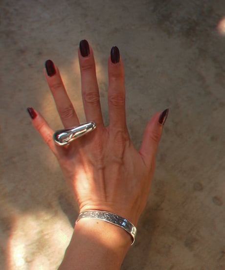 "Nothing And Others" Simple Drop Ring