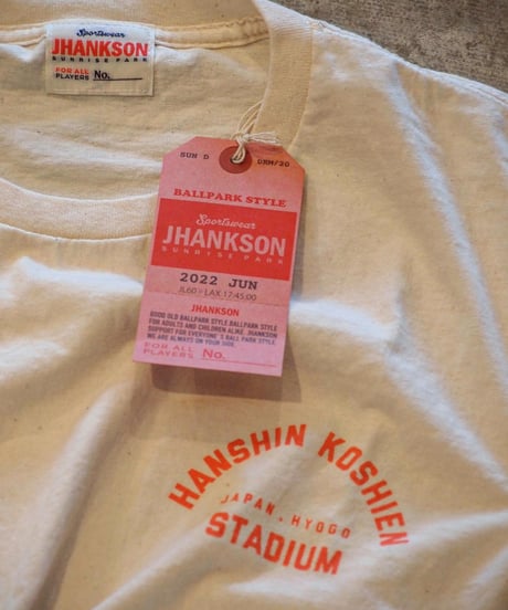"JHANKSON" 甲子園球場×JHANKSON Studium S/S TEE
