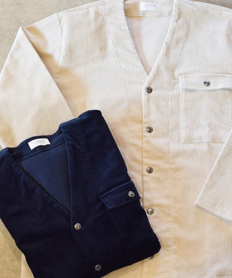 "SPINNER BAIT" 「OGURI DOT」 No Collar Corduroy Jacket