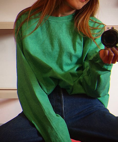 "GOOD ON"Long Sleeve Crew Tee