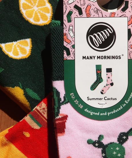 "MANY MORNING" Regular Socks