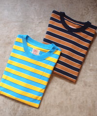"IMPRESTORE"Border Rib Long Tee