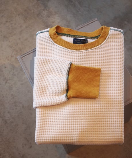"MODEM DESIGN" Ringer Heavy Waffle Tee