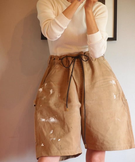 "KOUHEI TERRAI" Remake Painter Shorts[Brown Duck]