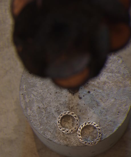 "MEXICAN JEWELRY" Silver Square Chain Ring