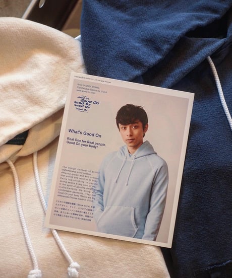 "GOOD ON" RAGLAN PULLOVER HOOD SWEAT