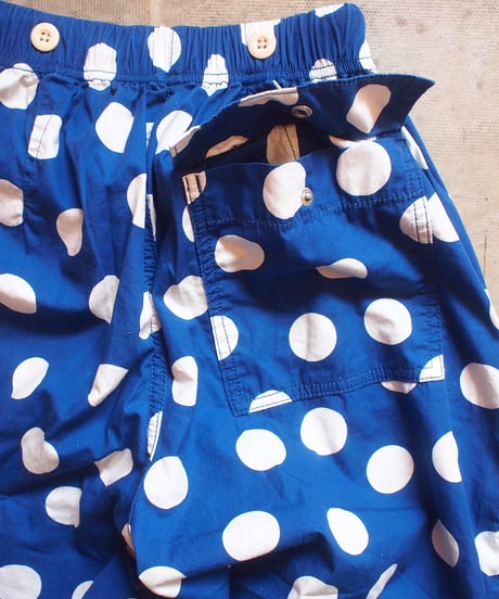 "IMPRESTORE" Polka Dot Trousers/Shorts[NAVY]