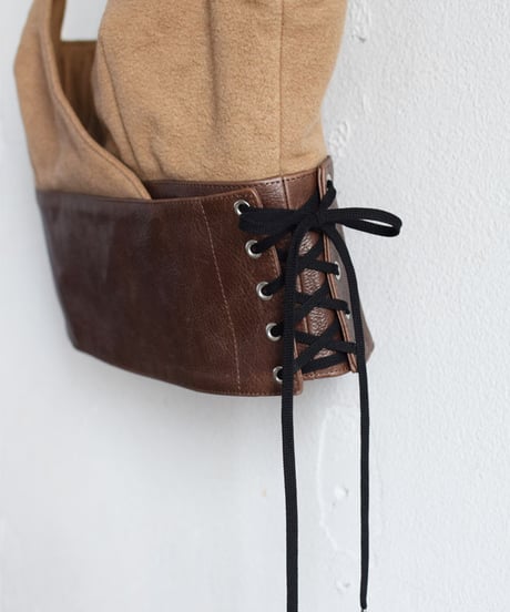 "RUMBLE RED" Leather Belt Vest
