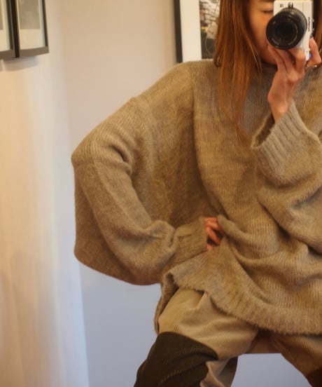 "MODEM DESIGN" Mohair Mix Crew Knit