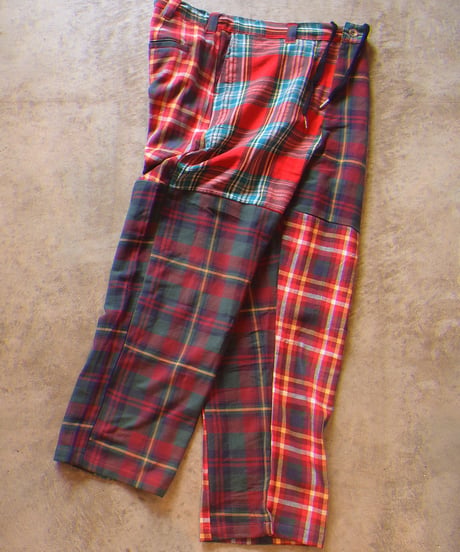"MR.REMAKEMAN" Check Shirts Remake Eazy Pants