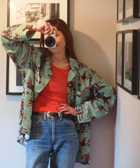 "TOWN CRAFT"PAJAMA PRINTED JACKET