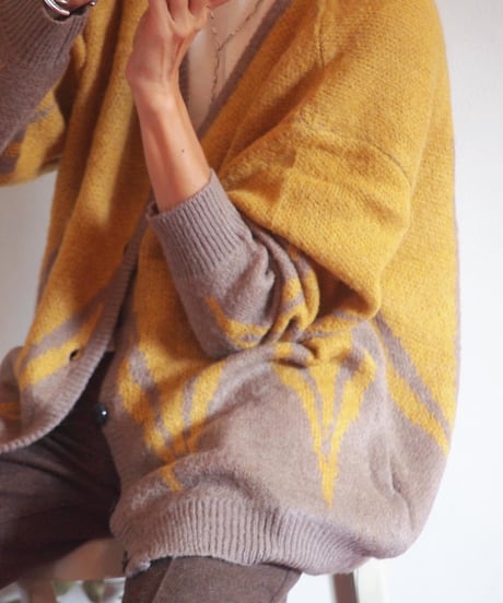 "MODEM DESIGN" Mohair Cardigan