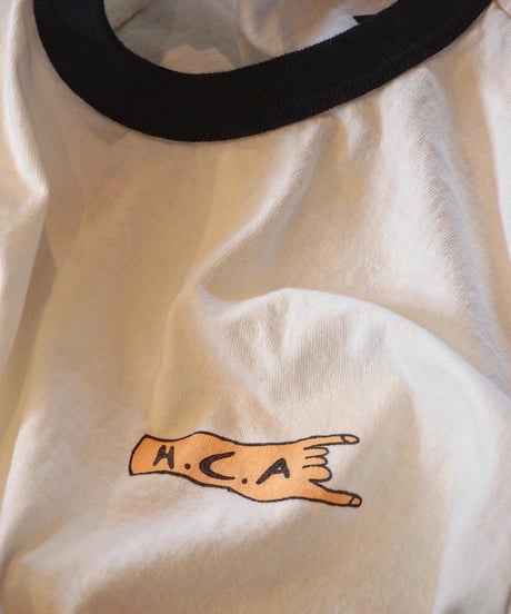 "FUNG" Shorts Sleeve Ringer Tee[H.C.A]