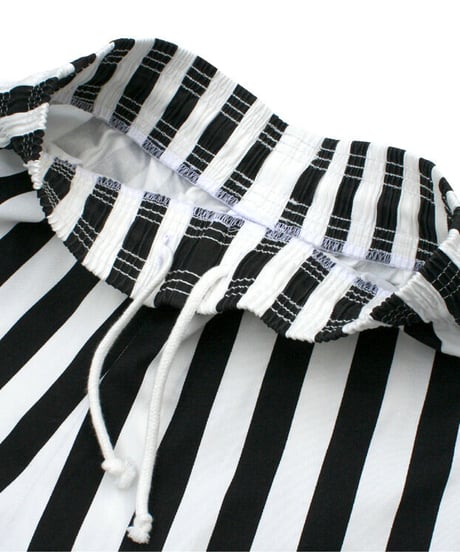 "COOKMAN" Chef Pants Short [Wide Stripe Black]