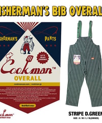 "COOKMAN"Fisherman's Bib Overall[Pin Stripe]
