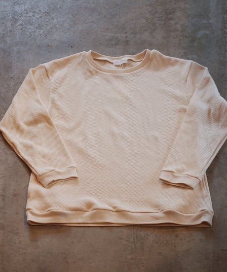 "SPINNER BAIT"空紡糸 Thermal Rib Crew Neck