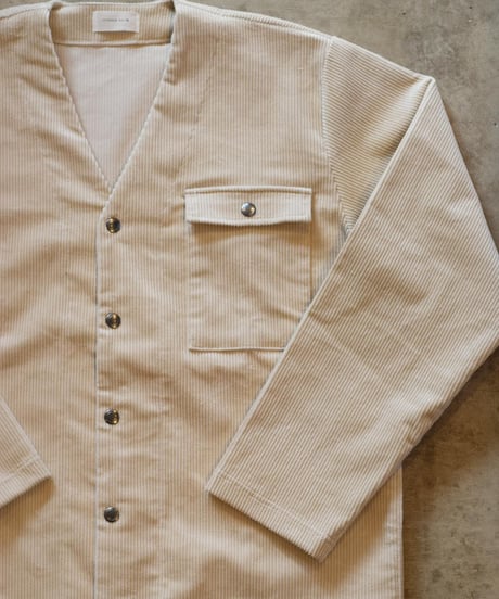 "SPINNER BAIT" 「OGURI DOT」 No Collar Corduroy Jacket