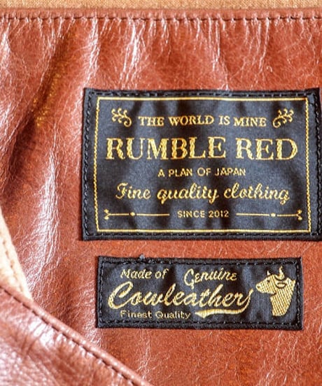 "RUMBLE RED" Leather Belt Vest