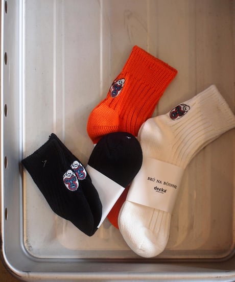 "decka"×"BRU NA BOINNE"Heavyweight Short Socks[KOBONOU]