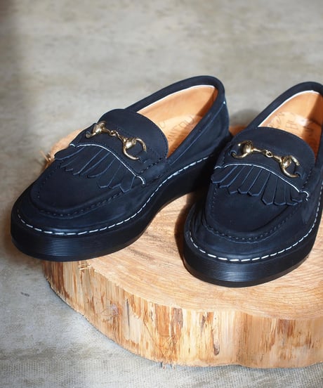 "MANABU" Bitch Vila Nubuck Fat Sole Tassel Loafer