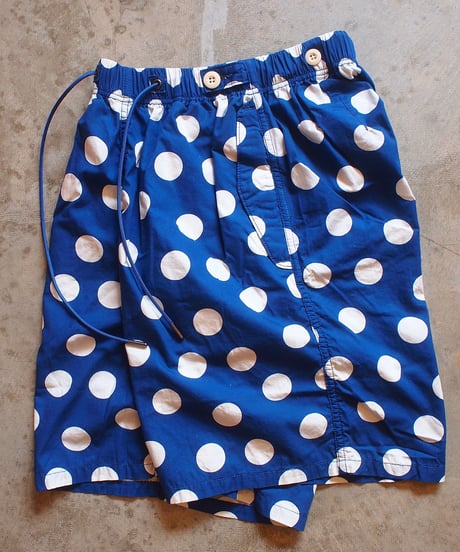 "IMPRESTORE" Polka Dot Trousers/Shorts[NAVY]