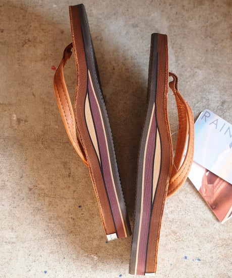 "RAINBOW SANDALS"Classic Leather Double Layer Sandal