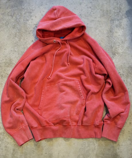 "GOOD ON" Vintage Dye Ranglan Hood Sweat