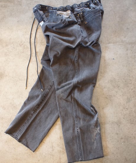 "KOUHEI TERRAI" Remake Cord Pants[Black Denim②]