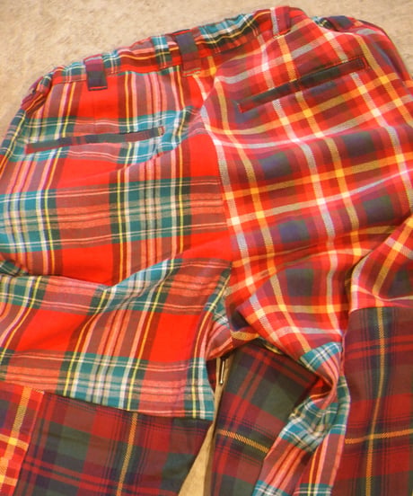 "MR.REMAKEMAN" Check Shirts Remake Eazy Pants