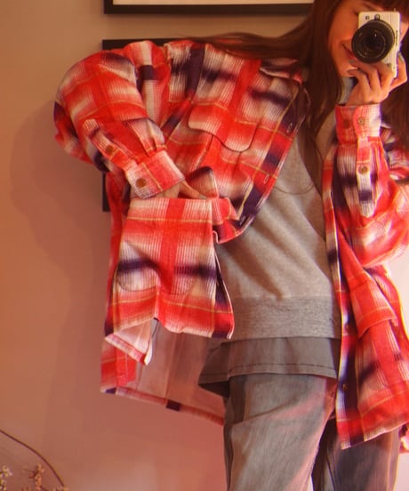 "IMPRESTORE"「J.FOX」Printed flannel shirts