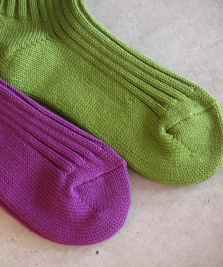"SHOWATABE ORGANIC" Organic Ribbed Socks/Long
