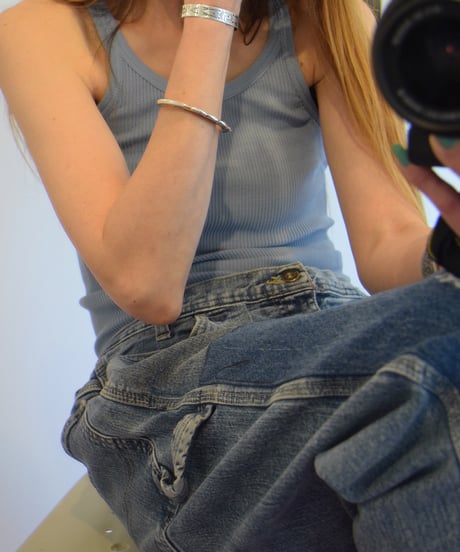 "gicipi"Rib Tanktop[TURCHESE]